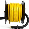 DEWALT 3/8" x 50 ft Manual Hose Reel Yellow Rubber-3