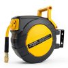 Retractable Air Hose Reel Vkndoynt 3/8in x 50ft Hybrid with 5ft Lead-6