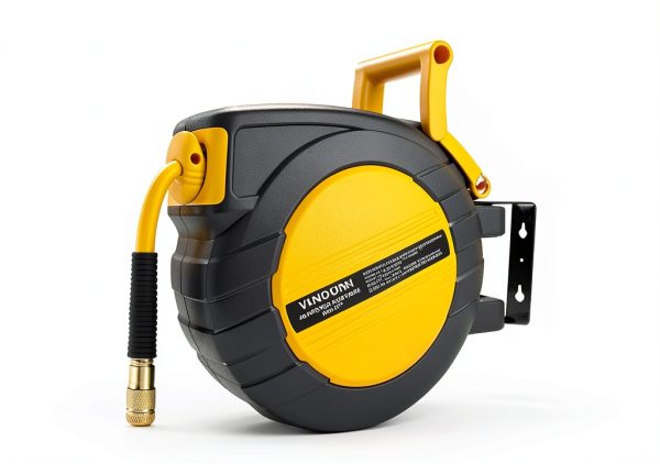 Retractable Air Hose Reel Vkndoynt 3/8in x 50ft Hybrid with 5ft Lead-6