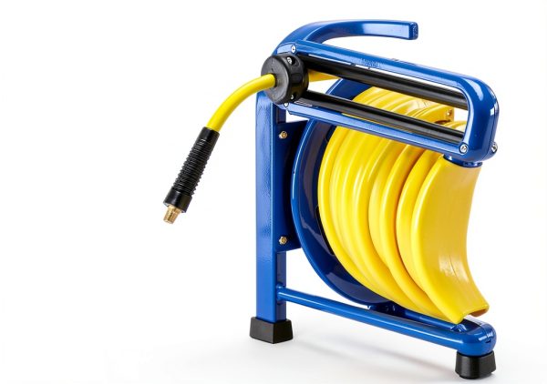 Goodyear Retractable Air Hose Reel 3/8" x 100ft 300 PSI Spring Steel-4