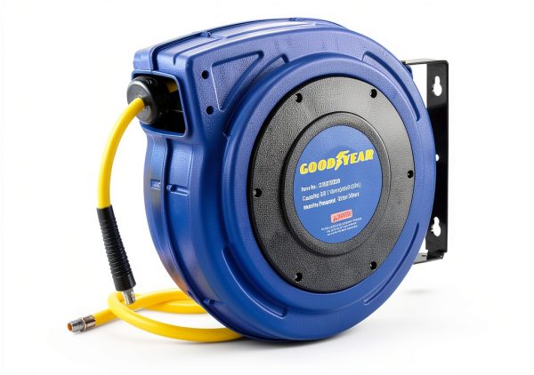 Goodyear Air Hose Reel Retractable 3/8" 65ft Premium Hybrid Polymer-0