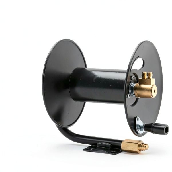 VEVOR Welding Hose Reel Hand Crank 3FT Lead-In Hose Wall Mount Steel-7