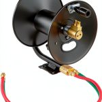 VEVOR Welding Hose Reel Hand Crank 3FT Lead-In Hose Wall Mount Steel-0