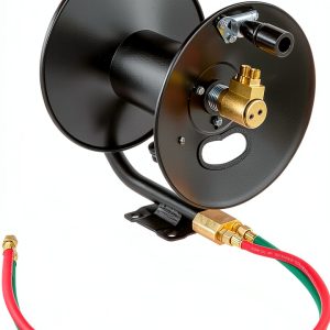 VEVOR Welding Hose Reel Hand Crank 3FT Lead-In Hose Wall Mount Steel-0