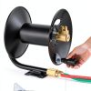 VEVOR Welding Hose Reel Hand Crank 3FT Lead-In Hose Wall Mount Steel-4