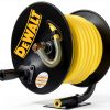 DEWALT 3/8" x 50 ft Manual Hose Reel Yellow Rubber-2