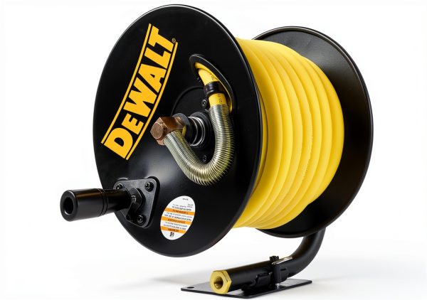 DEWALT 3/8" x 50 ft Manual Hose Reel Yellow Rubber-2
