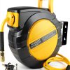 Retractable Air Hose Reel Vkndoynt 3/8in x 50ft Hybrid with 5ft Lead-0