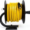 DEWALT 3/8" x 50 ft Manual Hose Reel Yellow Rubber-6